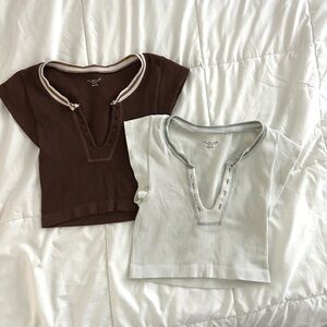 Out From Under by Urban Outfitters set of 2 shirts XS/S